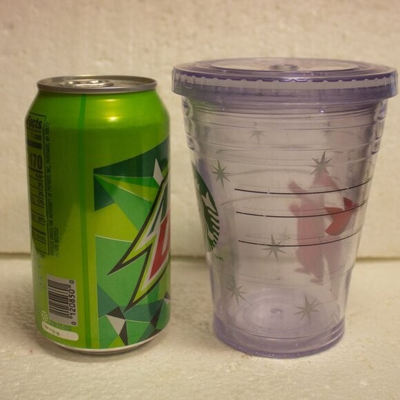 Starbucks 2012 Double Walled Winter Holiday Red Fox Clear Tumbler (no straw) - Picture 7 of 7